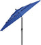 vidaXL - Parasol - 3-laags - met - aluminium - paal - 3,5 - m - azuurblauw