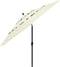 vidaXL - Parasol - 3-laags - met - aluminium - paal - 3,5 - m - zandkleurig