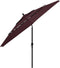 vidaXL - Parasol - 3-laags - met - aluminium - paal - 3,5 - m - bordeauxrood