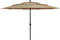 vidaXL - Parasol - 3-laags - met - aluminium - paal - 3,5 - m - taupe