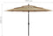 vidaXL - Parasol - 3-laags - met - aluminium - paal - 3,5 - m - taupe