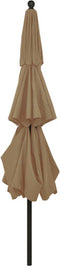 vidaXL - Parasol - 3-laags - met - aluminium - paal - 3,5 - m - taupe