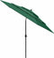 vidaXL - Parasol - 3-laags - met - aluminium - paal - 3 - m - groen