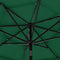 vidaXL - Parasol - 3-laags - met - aluminium - paal - 3 - m - groen