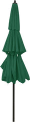 vidaXL - Parasol - 3-laags - met - aluminium - paal - 3 - m - groen