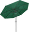 vidaXL - Parasol - 3-laags - met - aluminium - paal - 3 - m - groen