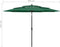 vidaXL - Parasol - 3-laags - met - aluminium - paal - 3 - m - groen