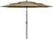 vidaXL - Parasol - 3-laags - met - aluminium - paal - 3 - m - taupe