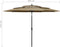 vidaXL - Parasol - 3-laags - met - aluminium - paal - 3 - m - taupe