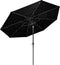 vidaXL - Parasol - 3-laags - met - aluminium - paal - 3 - m - zwart