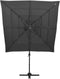 vidaXL - Parasol - 4-laags - met - aluminium - paal - 250x250 - cm - antracietkleurig