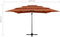 vidaXL - Parasol - 4-laags - met - aluminium - paal - 250x250 - cm - terracottakleurig