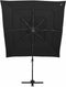 vidaXL - Parasol - 4-laags - met - aluminium - paal - 250x250 - cm - zwart