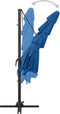 vidaXL - Parasol - 4-laags - met - aluminium - paal - 250x250 - cm - azuurblauw