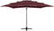 vidaXL - Parasol - 4-laags - met - aluminium - paal - 250x250 - cm - bordeauxrood