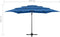 vidaXL - Parasol - 4-laags - met - aluminium - paal - 250x250 - cm - azuurblauw