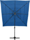vidaXL - Parasol - 4-laags - met - aluminium - paal - 250x250 - cm - azuurblauw