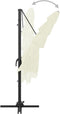 vidaXL - Parasol - 4-laags - met - aluminium - paal - 250x250 - cm - zandkleurig