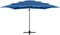 vidaXL - Parasol - 4-laags - met - aluminium - paal - 250x250 - cm - azuurblauw