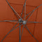 vidaXL - Parasol - 4-laags - met - aluminium - paal - 250x250 - cm - terracottakleurig