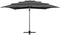 vidaXL - Parasol - 4-laags - met - aluminium - paal - 250x250 - cm - antracietkleurig