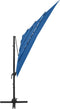vidaXL - Parasol - 4-laags - met - aluminium - paal - 250x250 - cm - azuurblauw