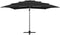 vidaXL - Parasol - 4-laags - met - aluminium - paal - 250x250 - cm - zwart