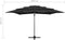 vidaXL - Parasol - 4-laags - met - aluminium - paal - 250x250 - cm - zwart