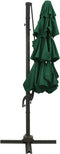 vidaXL - Parasol - 4-laags - met - aluminium - paal - 3x3 - m - groen