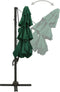vidaXL - Parasol - 4-laags - met - aluminium - paal - 3x3 - m - groen