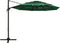 vidaXL - Parasol - 4-laags - met - aluminium - paal - 3x3 - m - groen