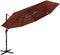vidaXL - Parasol - 4-laags - met - aluminium - paal - 3x3 - m - terracottakleurig