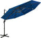 vidaXL - Parasol - 4-laags - met - aluminium - paal - 3x3 - m - azuurblauw