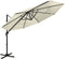 vidaXL - Parasol - 4-laags - met - aluminium - paal - 3x3 - m - terracottakleurig