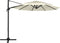 vidaXL - Parasol - 4-laags - met - aluminium - paal - 3x3 - m - antracietkleurig