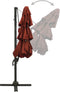 vidaXL - Parasol - 4-laags - met - aluminium - paal - 3x3 - m - terracottakleurig