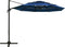 vidaXL - Parasol - 4-laags - met - aluminium - paal - 3x3 - m - azuurblauw