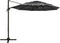 vidaXL - Parasol - 4-laags - met - aluminium - paal - 3x3 - m - antracietkleurig