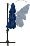 vidaXL - Parasol - 4-laags - met - aluminium - paal - 3x3 - m - azuurblauw