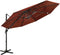 vidaXL - Parasol - 4-laags - met - aluminium - paal - 3x3 - m - terracottakleurig