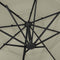 vidaXL - Parasol - 4-laags - met - aluminium - paal - 3x3 - m - azuurblauw