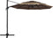 vidaXL - Parasol - 4-laags - met - aluminium - paal - 3x3 - m - taupe