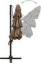 vidaXL - Parasol - 4-laags - met - aluminium - paal - 3x3 - m - taupe