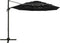 vidaXL - Parasol - 4-laags - met - aluminium - paal - 3x3 - m - zwart