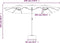vidaXL - Parasol - dubbel - 449x245 - cm - bordeauxrood