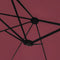 vidaXL - Parasol - dubbel - 449x245 - cm - bordeauxrood