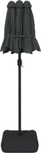 vidaXL - Parasol - dubbel - dak - 316x240 - cm - antracietkleurig
