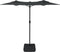 vidaXL - Parasol - dubbel - dak - 316x240 - cm - antracietkleurig