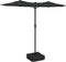 vidaXL - Parasol - dubbel - dak - 316x240 - cm - antracietkleurig