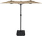 vidaXL - Parasol - dubbel - dak - 316x240 - cm - taupe